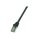 Logilink-RJ45-Netzwerk-Anschlusskabel-CAT-6-F-UTP--1x-RJ45-Stecker---1x-RJ45-Stecker--1-m-Schwarz-mit-Rastnas