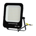 Optonica Proiettore led 50 watt slim metallo nero ip65 equivalente 250 watt *** temperatura colore lampada 6000k bianco