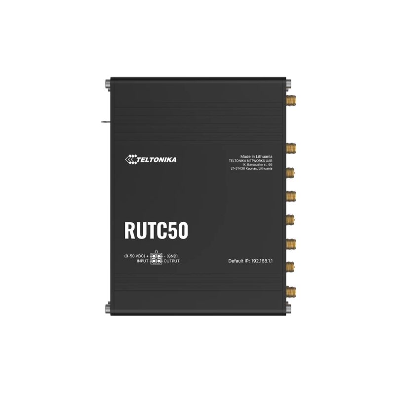 Teltonika-RUTC50-router-wireless-Gigabit-Ethernet-Dual-band--2.4-GHz-5-GHz--5G-Nero