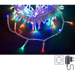 Bizzotto Luci Natale 300 LED Multicolore, Filo Trasparente 3mm, IP44 (12 Pezzi)