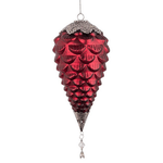 Bizzotto Pendaglio Fascinate Pigna Rosso D140mm (4 Pezzi)