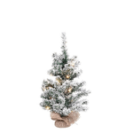 Bizzotto Albero Innsbruck Innevato Altezza 60cm con 20 LED (6 Pezzi)