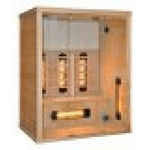 Sauna infrarossi 3-4 posti full optional 150x110x190cm Relpunt Glassine
