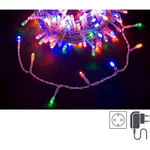 Bizzotto Catena di luci 300 LED multicolore filo trasparente interno-esterno