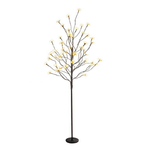 Bizzotto Albero di Natale artificiale marrone 1200 microLED classico