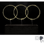 Bizzotto Decorazione Cerchio Luminoso con 105 MicroLED Bianco Classic (2 Pezzi)