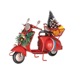 Bizzotto Decorazione natalizia Chelsie scooter con pino