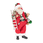 Bizzotto Babbo Natale George in piedi rosso con dolci