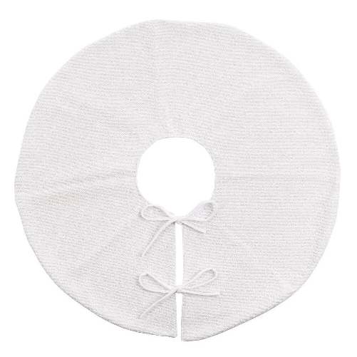 Copribase Albero Teddy Bianco, Diametro 90cm (4 Pezzi)