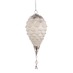 Bizzotto Pendaglio Fascinate Pigna Bianco D110mm (6 Pezzi)