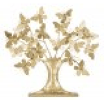 Charme1921 ALBERO DELLA VITA C/FARFALLE GLAM CM 31X8X30