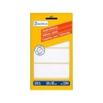 Avery Zweckform - Permanent-Adressklebeetiketten - weiß - 89 x 36 mm - 320 Etikett(en) (80 Bogen x 4