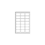 J8560-25, transparent, inkjet, 63.5 x 38.1 mm, 525 pieces , 25 sheets