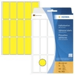 HERMA - Etichette adesive permanenti - Giallo - 20 x 50 mm 480 etichetta(e) (32 fogli x 15) (2411)