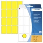 HERMA - Etichette adesive permanenti - Giallo - 25 x 40 mm 512 etichetta(e) (32 fogli x 16) (2451)