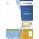 HERMA Premium - Permanent selbstklebende, matte laminierte Adressetiketten aus Papier - weiß - 199