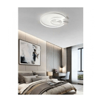 Trade Shop Traesio-plafoniera Led 32w Lampadario Soffitto Design Cerchi Moderno Tondo Bianco Pn-04b -