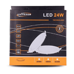 Trade Shop Traesio-pannello Led Slim 24w Incasso Rotondo Luce Bianco Caldo Freddo Naturale P285a-t -