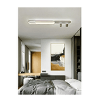 Trade Shop Traesio-plafoniera Soffitto Led 50w 2 Faretti Spot Orientabili Luce 6500k 4000k 3000k Pn-22b -