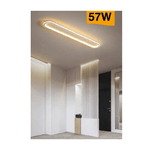 Trade Shop Traesio-plafoniera Led 57 W Lampada Soffitto Design Moderno Luce 4000k 3000k 6500k C43b -