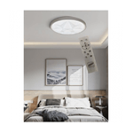 Trade Shop Traesio-plafoniera Smart Diamond Led 60w Dimmerabile Moderno Tondo Luce 6500k 4000k -