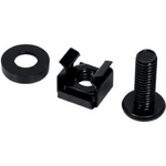 2direct  Logilink - Regalschrauben, Muttern und Unterlegscheiben (M6) - Schwarz (Packung mit 50) (AC116)