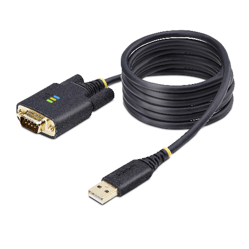 StarTech.com Cavo adattatore seriale da USB a Null Modem, ritenzione COM, FTDI, USB-A a DB9 RS232