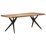 VidaXL Tavolo da Pranzo 200x90x76 cm in Legno Massello di Recupero