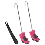VidaXL Allargatore per Stivali con Calzascarpe Rosa EU 34-40 Plastica