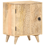 VidaXL Comodino Intagliato 40x30x50 cm in Legno Massello di Mango