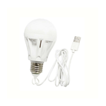 Trade Shop Traesio-lampadina Lampada Led Usb 3w 5w 7w 5v Luce Bianca Portatile Campeggio Emergenza -  7 Watt