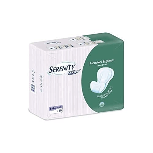 SERENITY PANNOLONE SAGOMATO SAGOMATI SOFT DRY MAXI CON ALOE DA 30 PEZZI