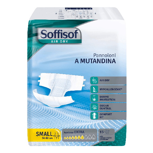 SOFFISOF AIR DRY PANNOLONI A MUTANDINA EXTRA TG. S DA15 PZ