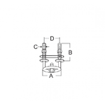 GANCIO TRAINO SCI INOX