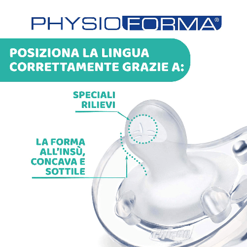 Chicco PhysioForma Ciuccio in Silicone 6-16 Mesi, 1 Pezzo - Gommotto  Morbido e Delicato - PagineGialle Shop