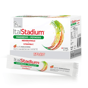 Italstadium Magnesio Potassio Resveratolo Vitamina C Arancia Rossa 24 Stick