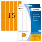 HERMA - Etichette adesive permanenti - Arancione luminoso - 20 x 50 mm 360 etichetta(e) (24 fogli x 15) (2414)