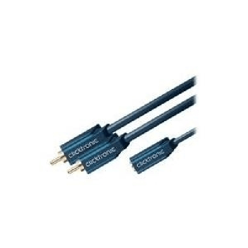 ClickTronic Casual Series - adattatore audio - mini jack stereo (W) a RCA (W) - 10 cm