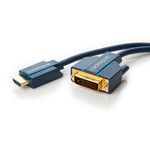 ClickTronic Casual Series - Cavo video - HDMI / DVI - HDMI 19 pin (M) a DVI-D (M) - 5 m
