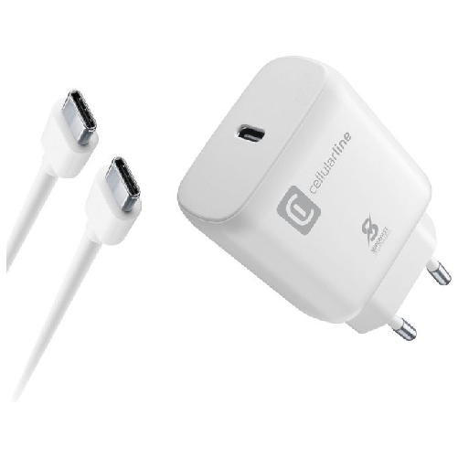 Cellularline-Super-Fast-Charger-Kit-25W---USB-C-to-USB-C---Samsung