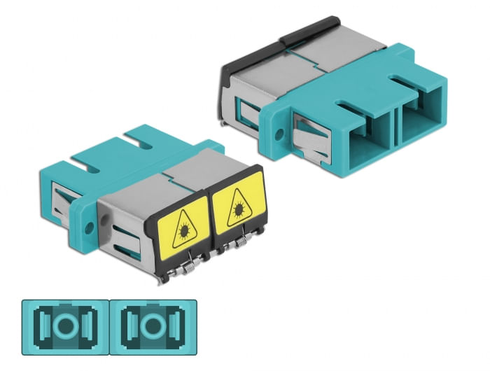 DeLOCK---Accoppiatore-di-rete---SC-multimodale--W--a-SC-multimodale--W----fibra-ottica---duplex---OM3---acquamarina--868