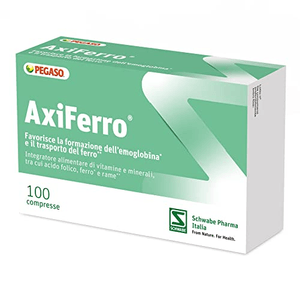 AxiFerro 100 compresse - Integratore Alimentare Di Minerali E Vitamine In Grado Di Fornire Una Quota Supplementare Di Ferro
