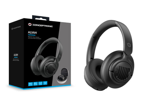 Conceptronic-ALVAH02B-cuffia-e-auricolare-Con-cavo-e-senza-cavo-A-Padiglione-Musica-e-Chiamate-Bluetooth-Nero