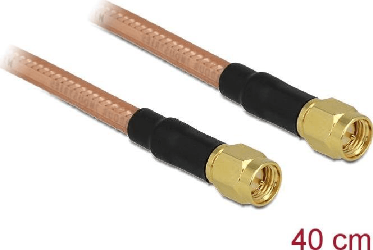 Delock Cavo antenna SMA maschio  SMA maschio RG-142 400 mm a bassa perdita