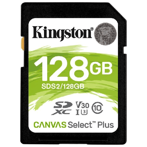 Kingston-Canvas-Select-Plus-Scheda-di-Memoria-Micro-SD---SDS2-128-GB-Class-10-UHS-I