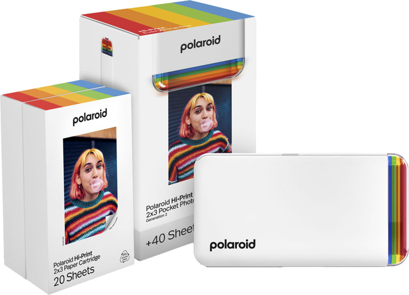 Stampante-fotografica-istantanea-Polaroid-Hi-Print-23-Gen2-Everything-Box-bianco