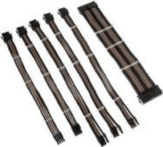 Kolink-COREADEPT-EK-BGM-cavo-di-alimentazione-interno-035-m--Kolink-Core-Adept-Braided-Cable-Extension-Kit---Jet-Black-G