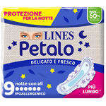 lines petalo blu - notte con ali