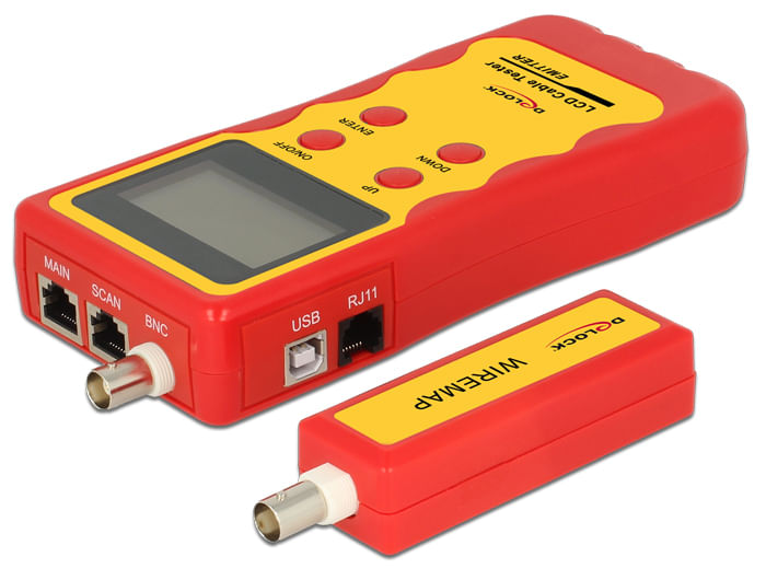 Delock-Tester-per-cavi-LCD-RJ45---RJ12---BNC---USB