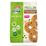 Enerzona Balance - Frollini con Gocce di Cioccolato e Farina Integrale, 250g